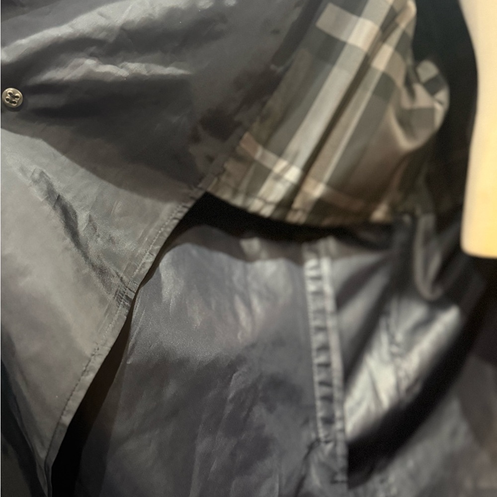 Burberry Dark Blue Windbreaker Trench Coat - Picture 8 of 12